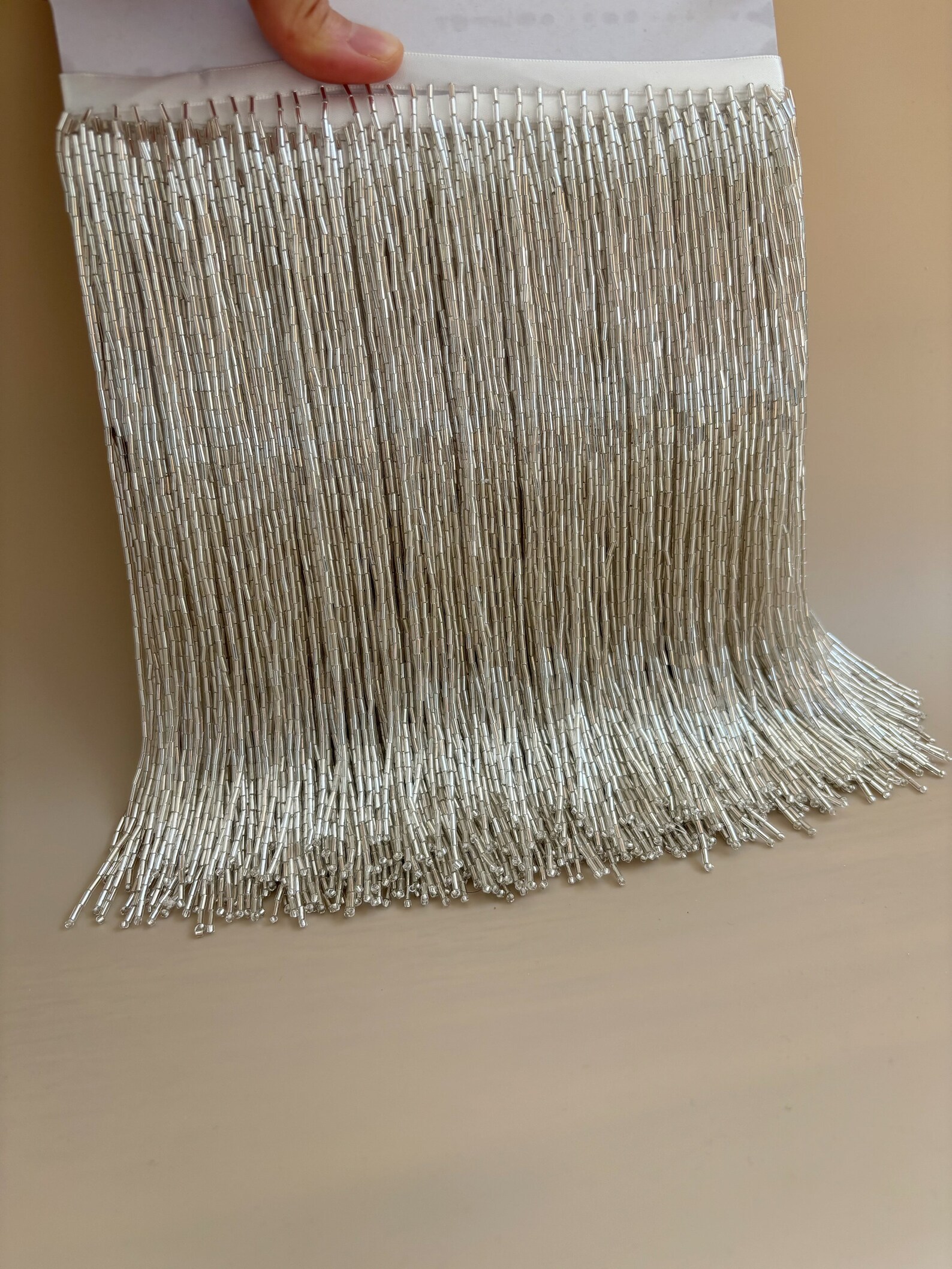 Silver Bead Fringe Trim For Ha - Beaded Trim Fringe บทวิจารณ์และราคา