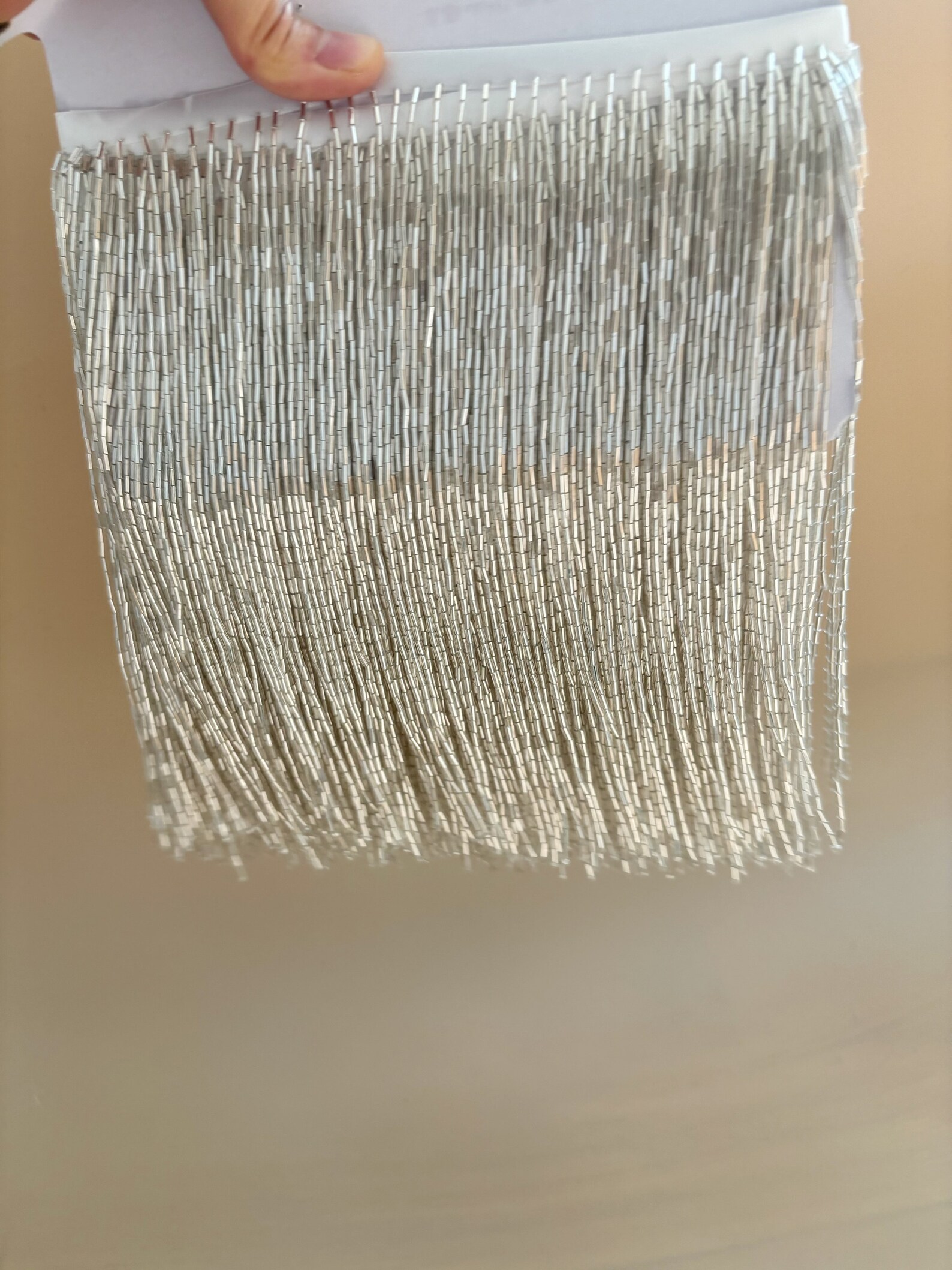 Silver Bead Fringe Trim For Ha - Beaded Trim Fringe บทวิจารณ์และราคา
