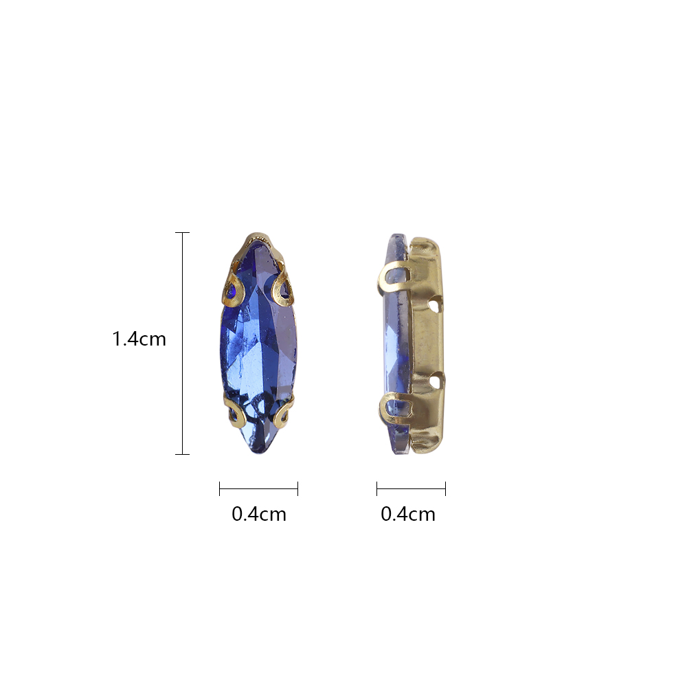 20Pcs 4x15mm Horse eye Crystal - Sew On Rhinestone บทวิจารณ์และราคา