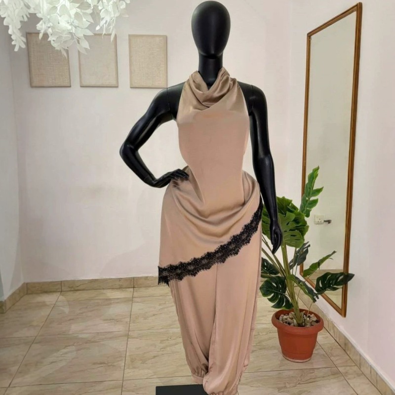2026 African Women Satin 2 Pie - Elastic Lace Trim บทวิจารณ์และราคา