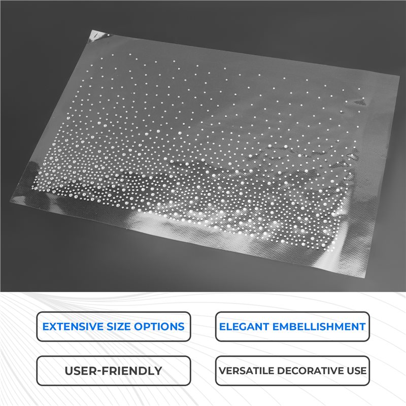 A53Q-Glitter Hotfix Rhinestone - Hotfix Rhinestone Sheet บทวิจารณ์และราคา
