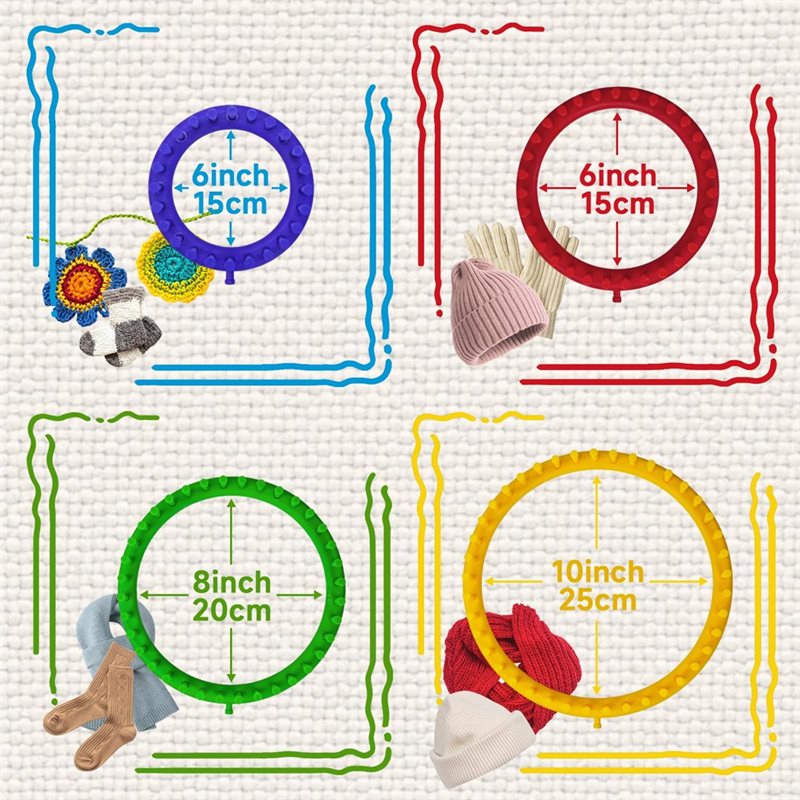 Round Knitting Loom For Hats S - Pom Pom Maker Tool บทวิจารณ์และราคา