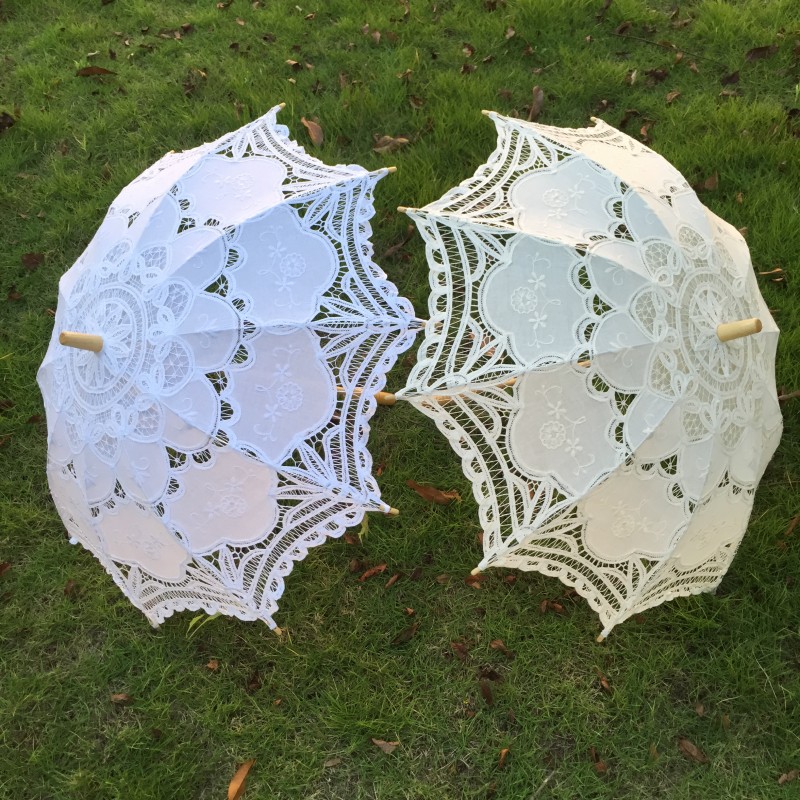 New Vintage Lace Umbrella Hand - Embroidery Craft บทวิจารณ์และราคา