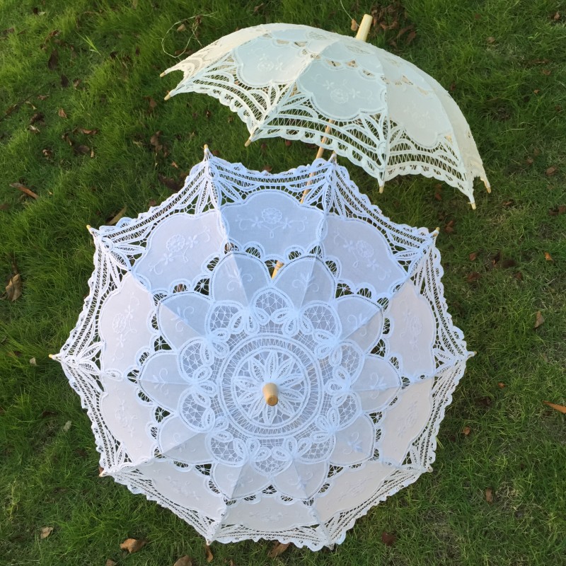New Vintage Lace Umbrella Hand - Embroidery Craft บทวิจารณ์และราคา