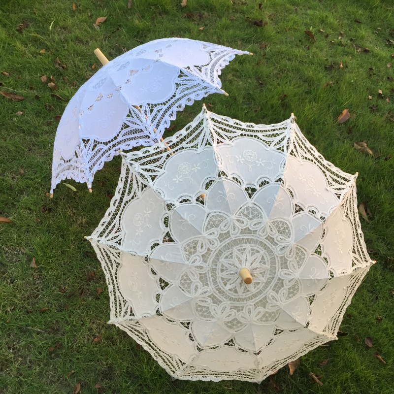 New Vintage Lace Umbrella Hand - Embroidery Craft บทวิจารณ์และราคา