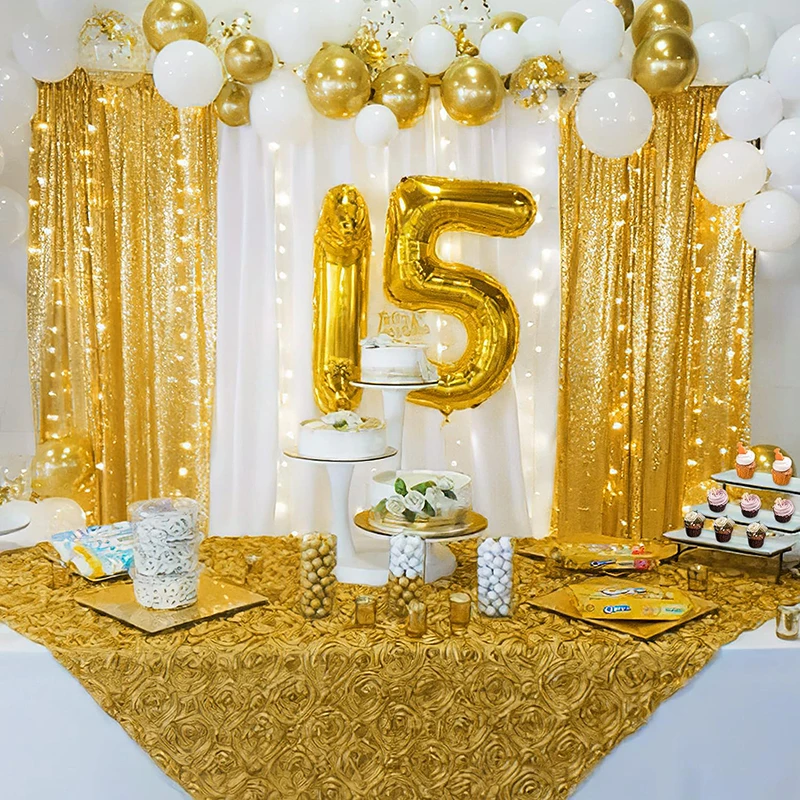 1PC Pink Sequin Backdrop Curta - Sequin Fabric Panel บทวิจารณ์และราคา