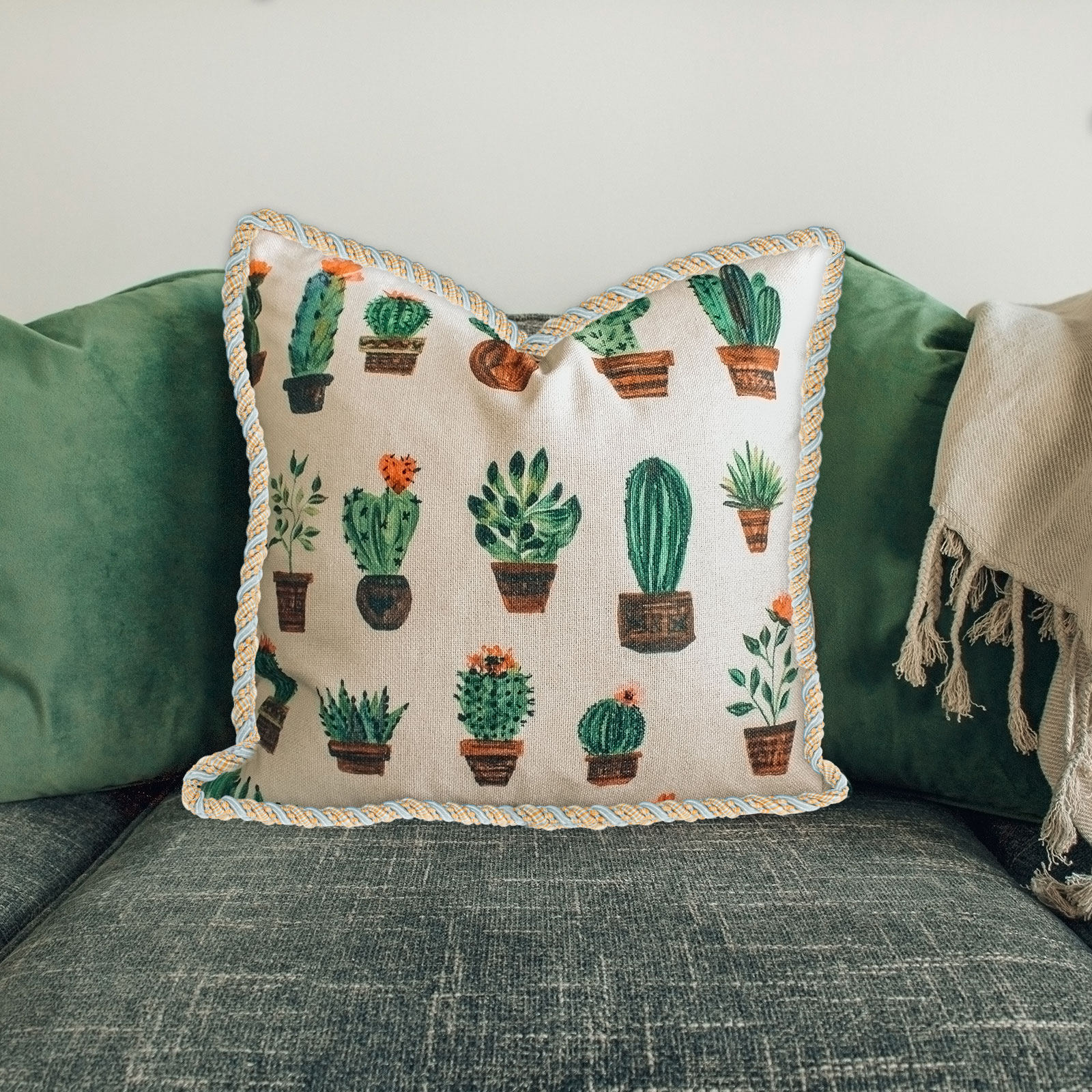 Decorative Sofa Cushion Rope P - Cord Trim Twisted บทวิจารณ์และราคา