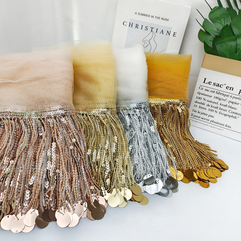 10 Yards Sequins Tassel Lace T - Tassel Fringe Trim บทวิจารณ์และราคา