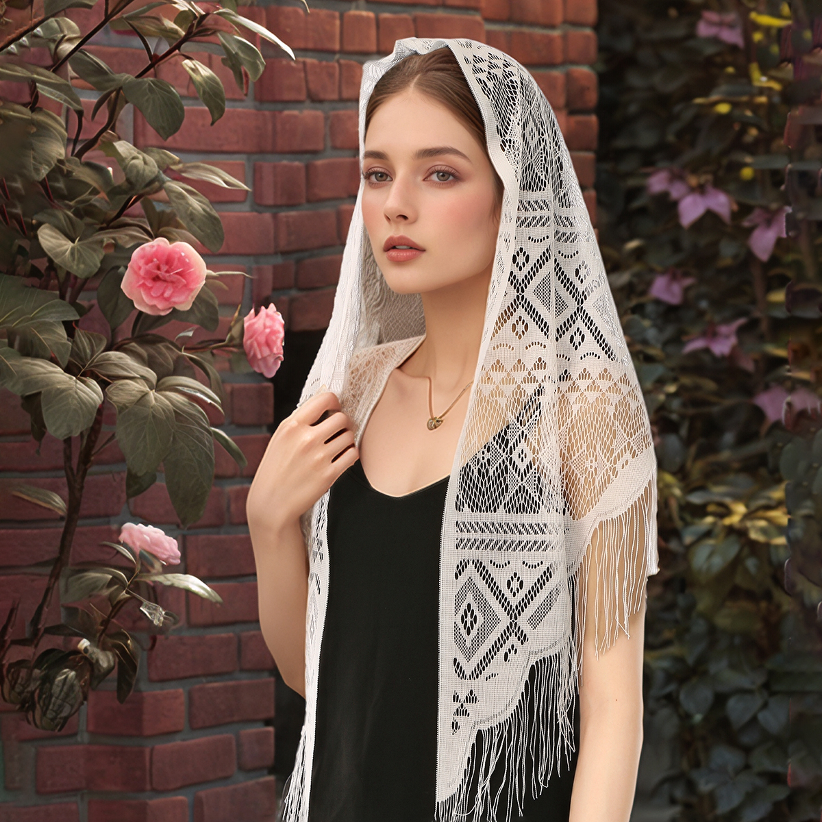 Fashion Lace Embroidery Triang - Tassel Fringe Trim บทวิจารณ์และราคา