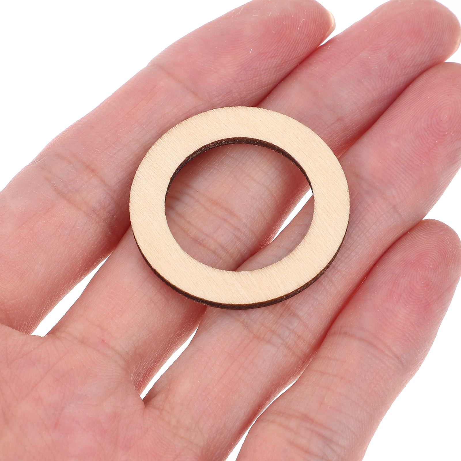 100Pcs Round Wooden Embellishm - Christmas Craft Embellishment บทวิจารณ์และราคา