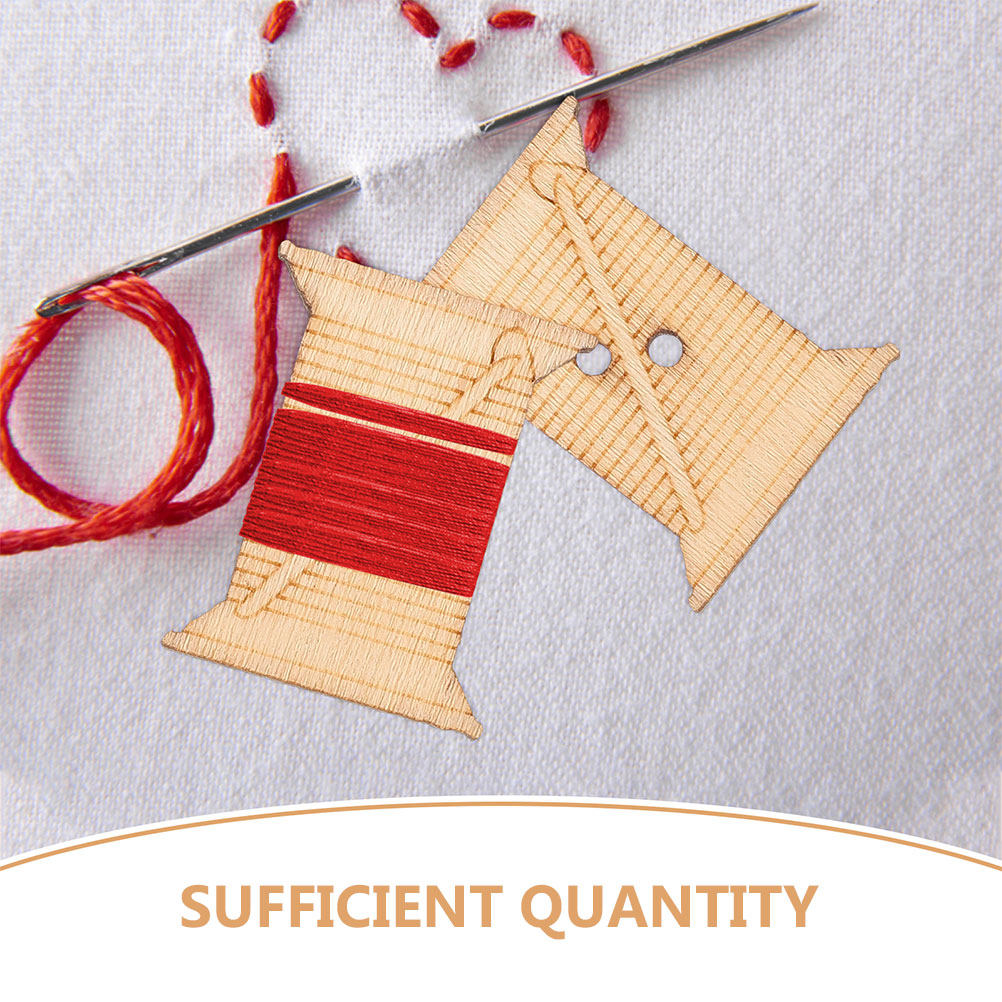 100Pcs Wooden Embroidery Floss - Embroidery Craft บทวิจารณ์และราคา
