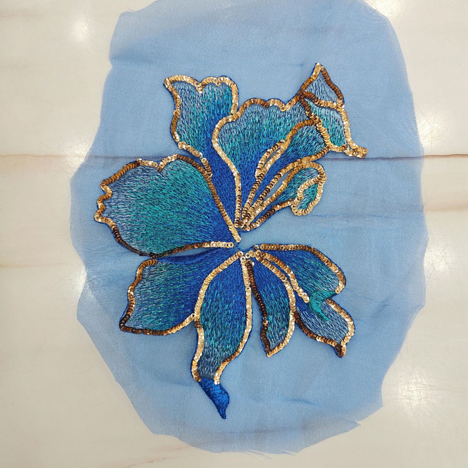 Organza Embroidery Applique Pa - Embellish Craft บทวิจารณ์และราคา