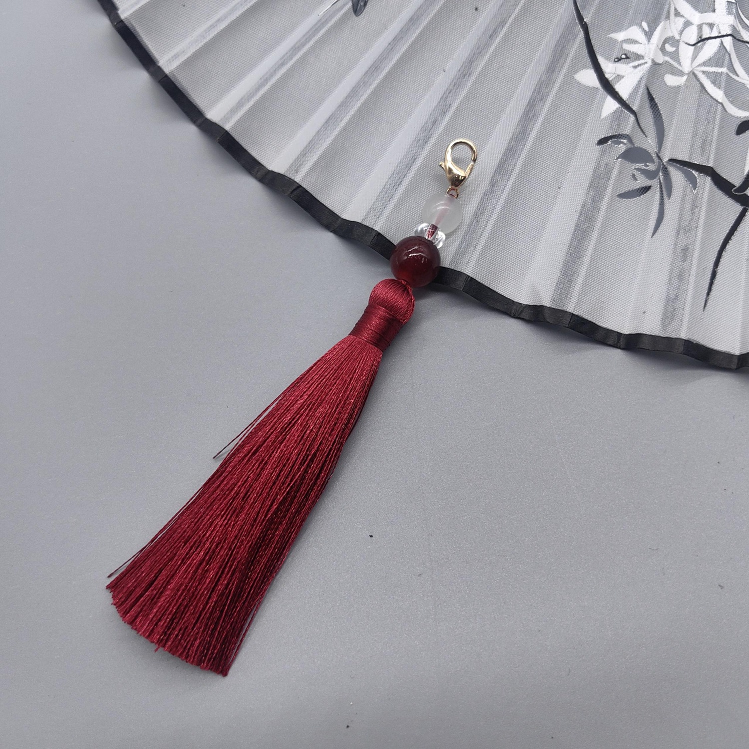 8cm Lobster Clasp Tassel Charm - Beaded Trim Fringe บทวิจารณ์และราคา