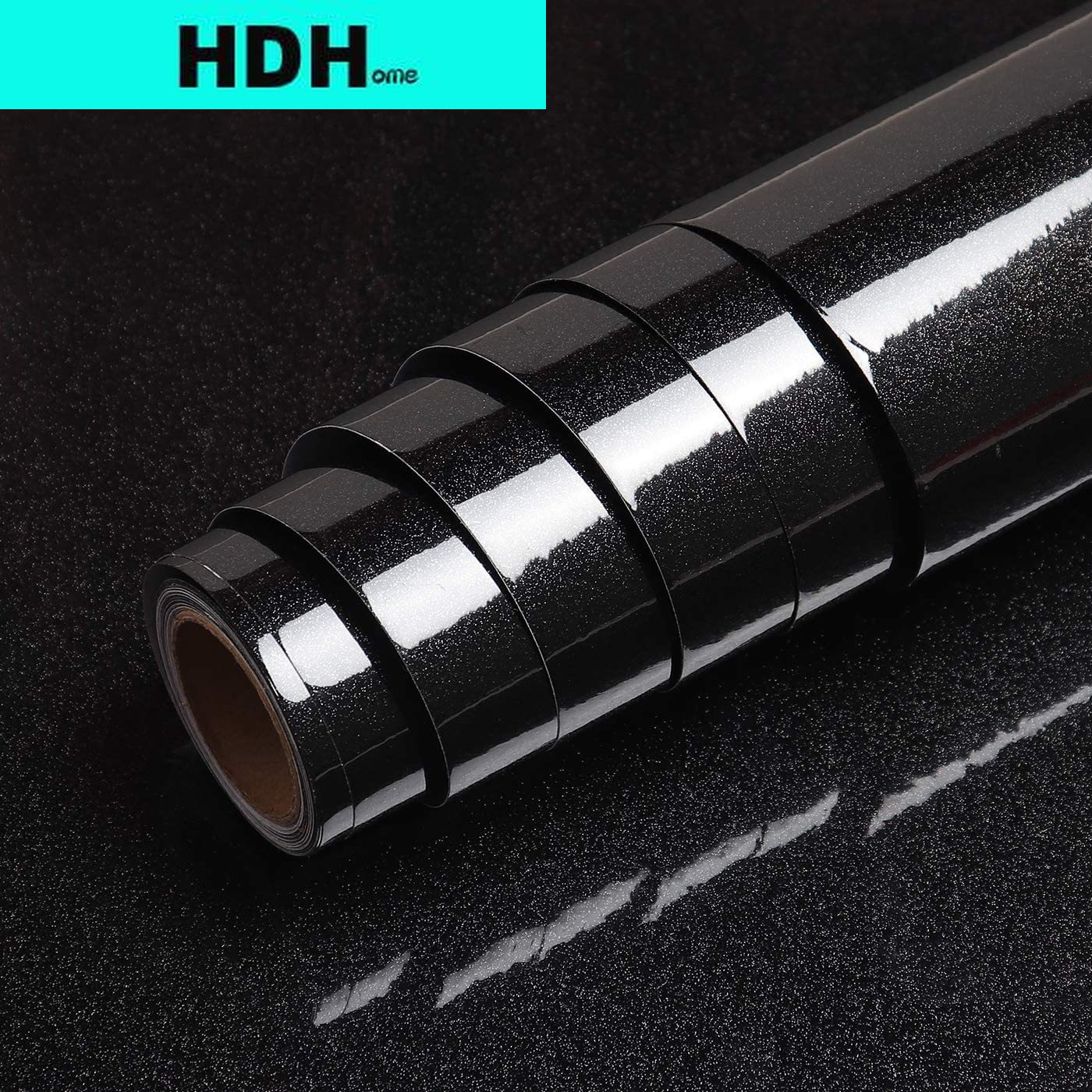 Glitter Black Contact Paper fo - Glitter Vinyl Roll บทวิจารณ์และราคา