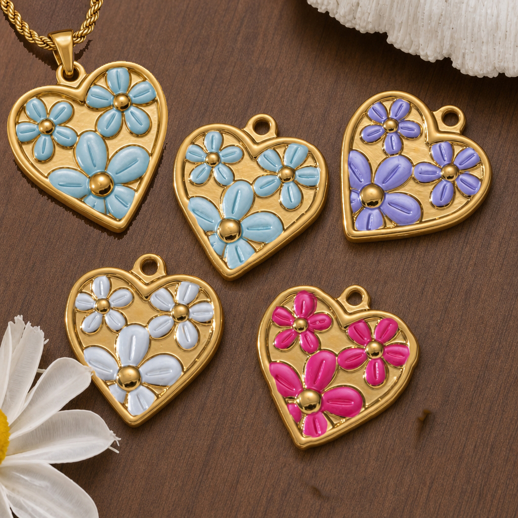 2pcs Stainless Steel Enamel He - Embellishment Crafts บทวิจารณ์และราคา