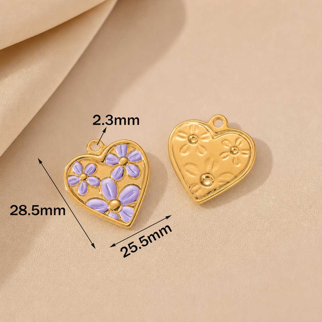 2pcs Stainless Steel Enamel He - Embellishment Crafts บทวิจารณ์และราคา
