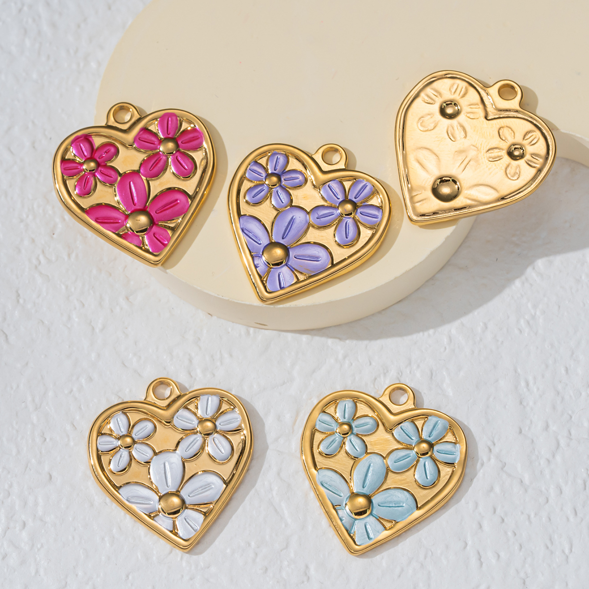 2pcs Stainless Steel Enamel He - Embellishment Crafts บทวิจารณ์และราคา