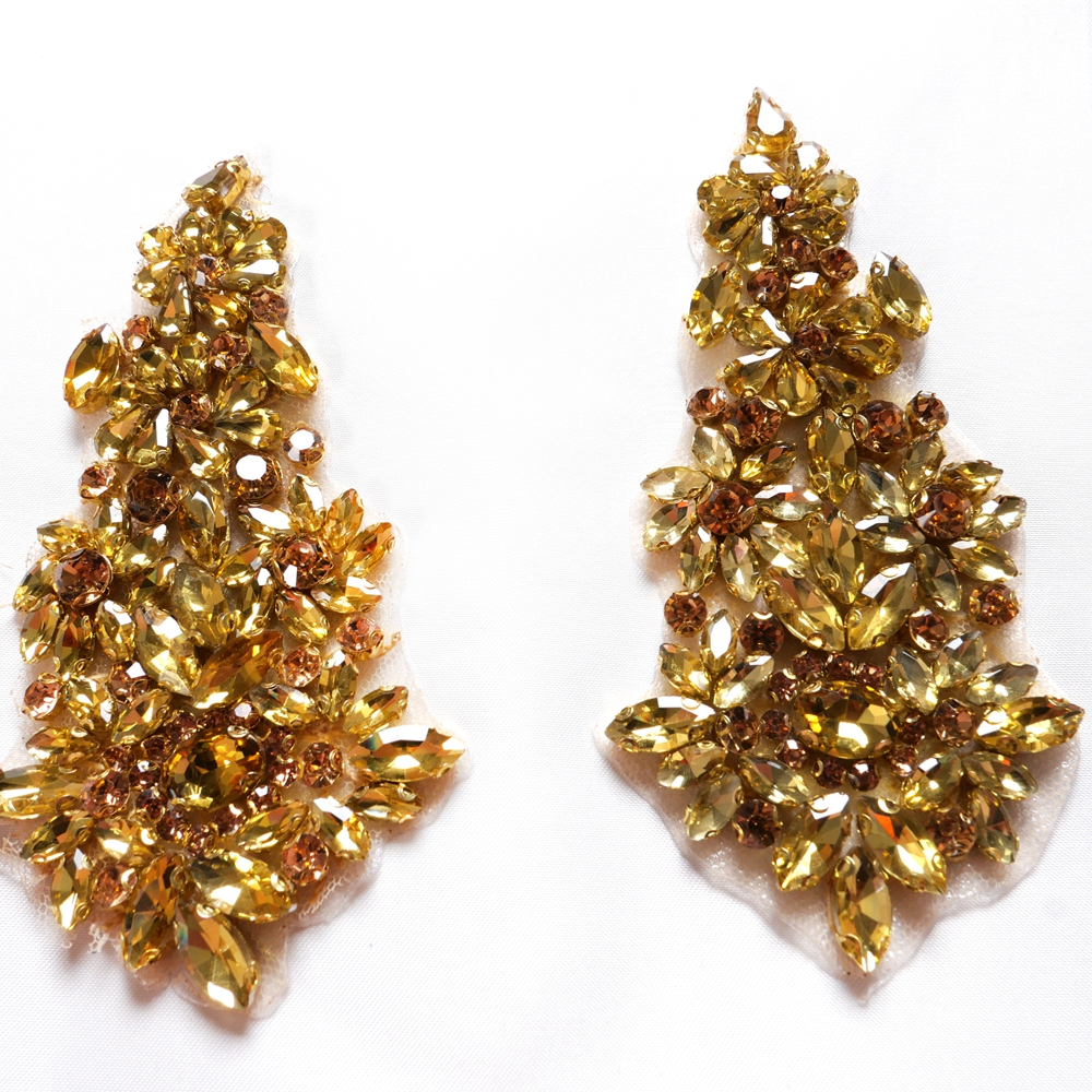 HelluyerDc gold,champgane,silv - Sew On Rhinestone บทวิจารณ์และราคา