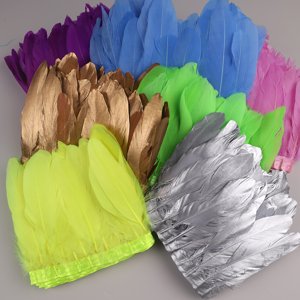 10Meters Goose Feathers on Tap - Feather Trim Marabou บทวิจารณ์และราคา