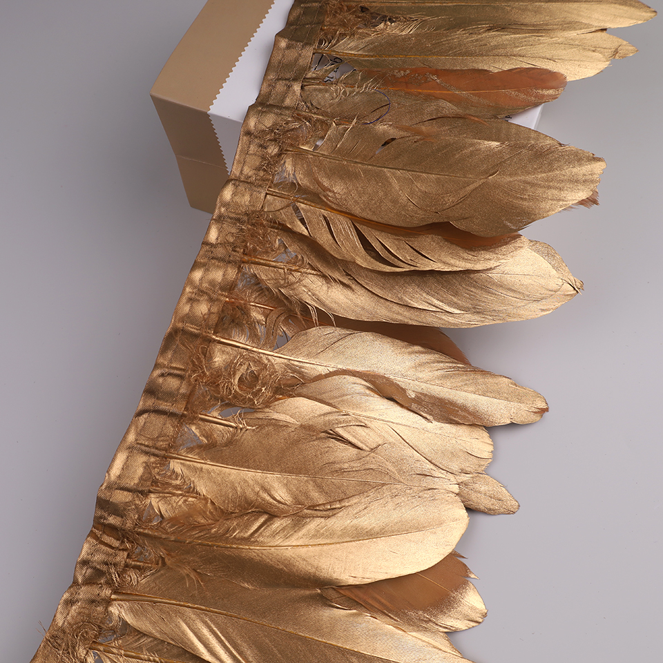 10Meters Goose Feathers on Tap - Feather Trim Marabou บทวิจารณ์และราคา
