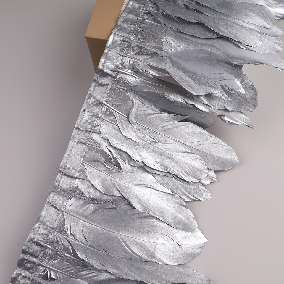 10Meters Goose Feathers on Tap - Feather Trim Marabou บทวิจารณ์และราคา