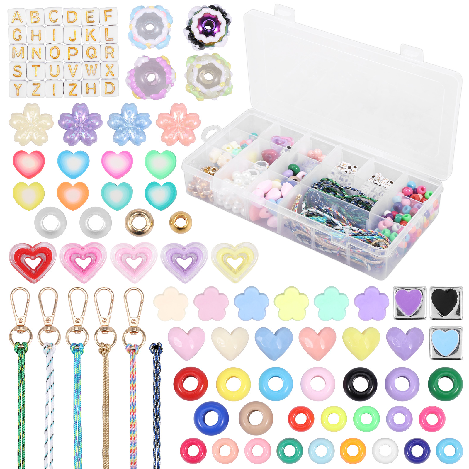 421PCS Beaded Keychain Making  - Embellishment Crafts บทวิจารณ์และราคา