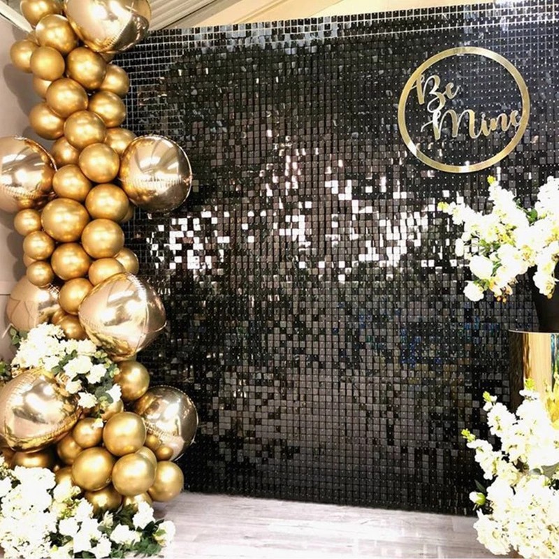 12/16/18/24PCS Shimmer Wall Ba - Sequin Fabric Panel บทวิจารณ์และราคา