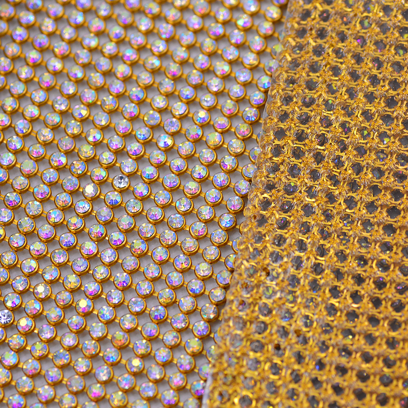 JUNAO 45*120cm Crystal AB Glas - Crystal Mesh Fabric บทวิจารณ์และราคา