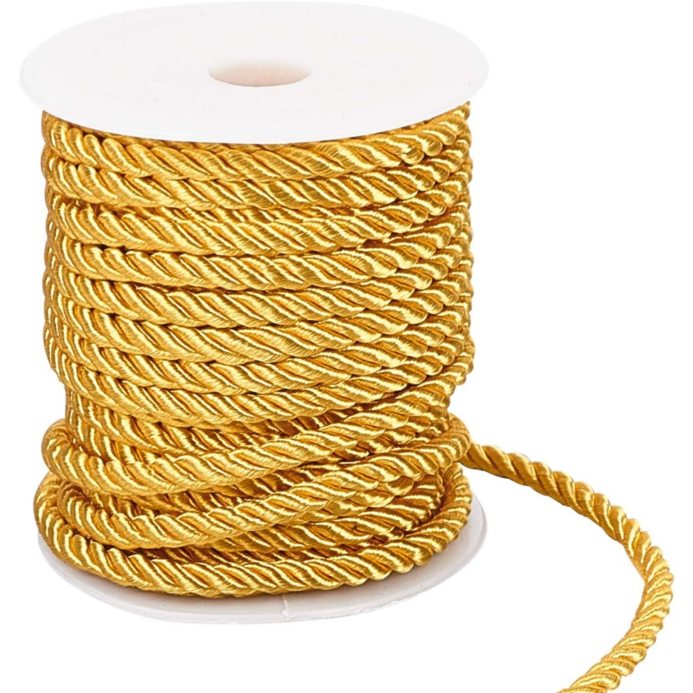 59 Feet Gold Cord 5mm Twisted  - Cord Trim Twisted บทวิจารณ์และราคา