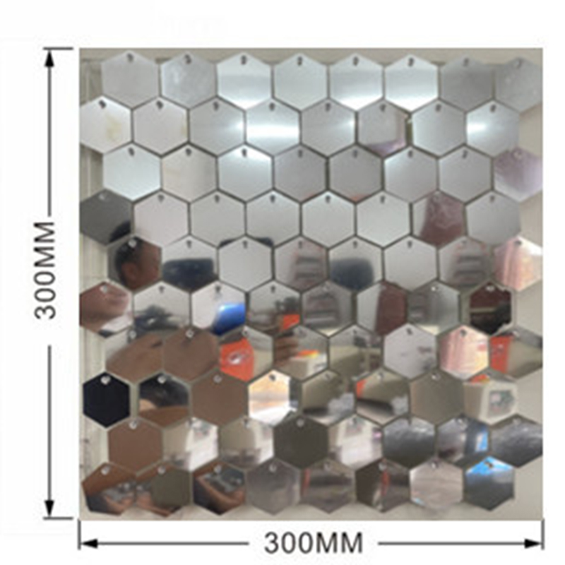 1pc Hexagon Sequin Backdrop Pa - Sequin Fabric Panel บทวิจารณ์และราคา