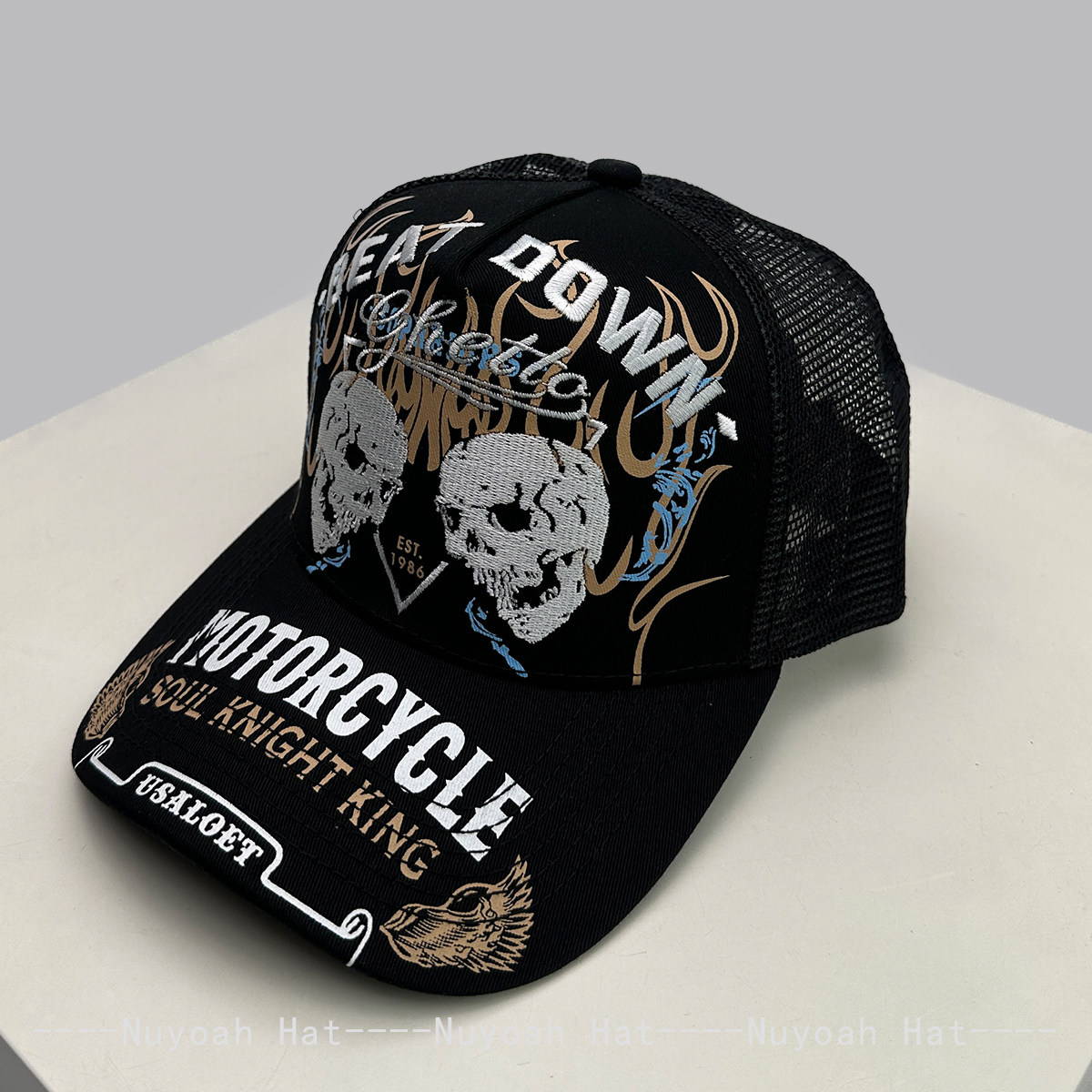 Skull Flame Embroidery Hard To - Embroidery Craft บทวิจารณ์และราคา