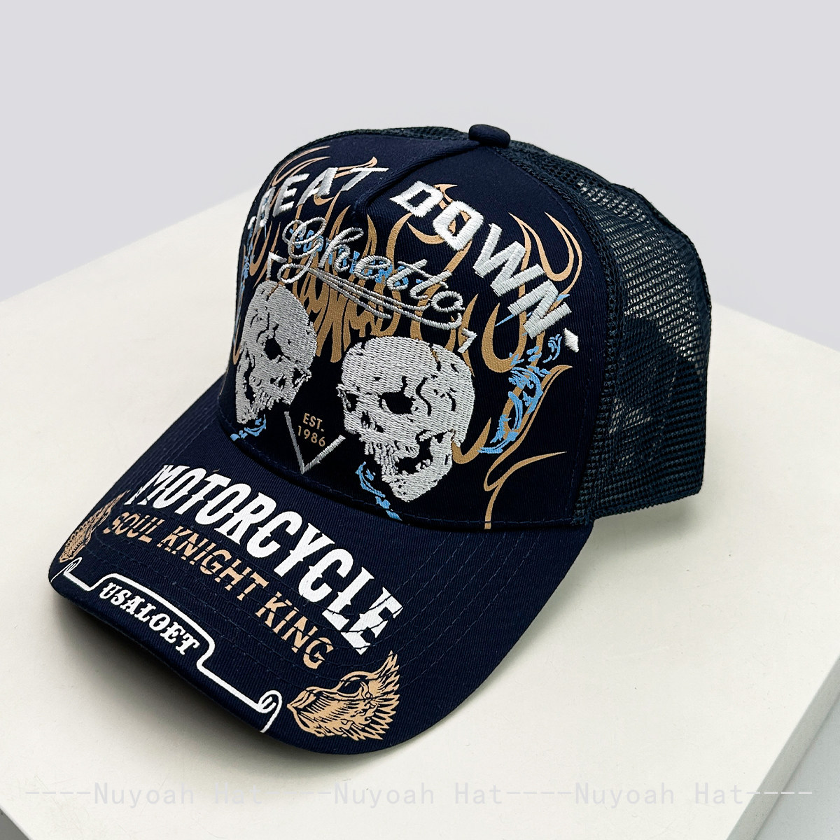 Skull Flame Embroidery Hard To - Embroidery Craft บทวิจารณ์และราคา