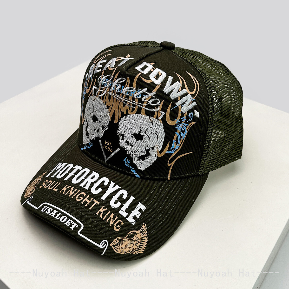 Skull Flame Embroidery Hard To - Embroidery Craft บทวิจารณ์และราคา