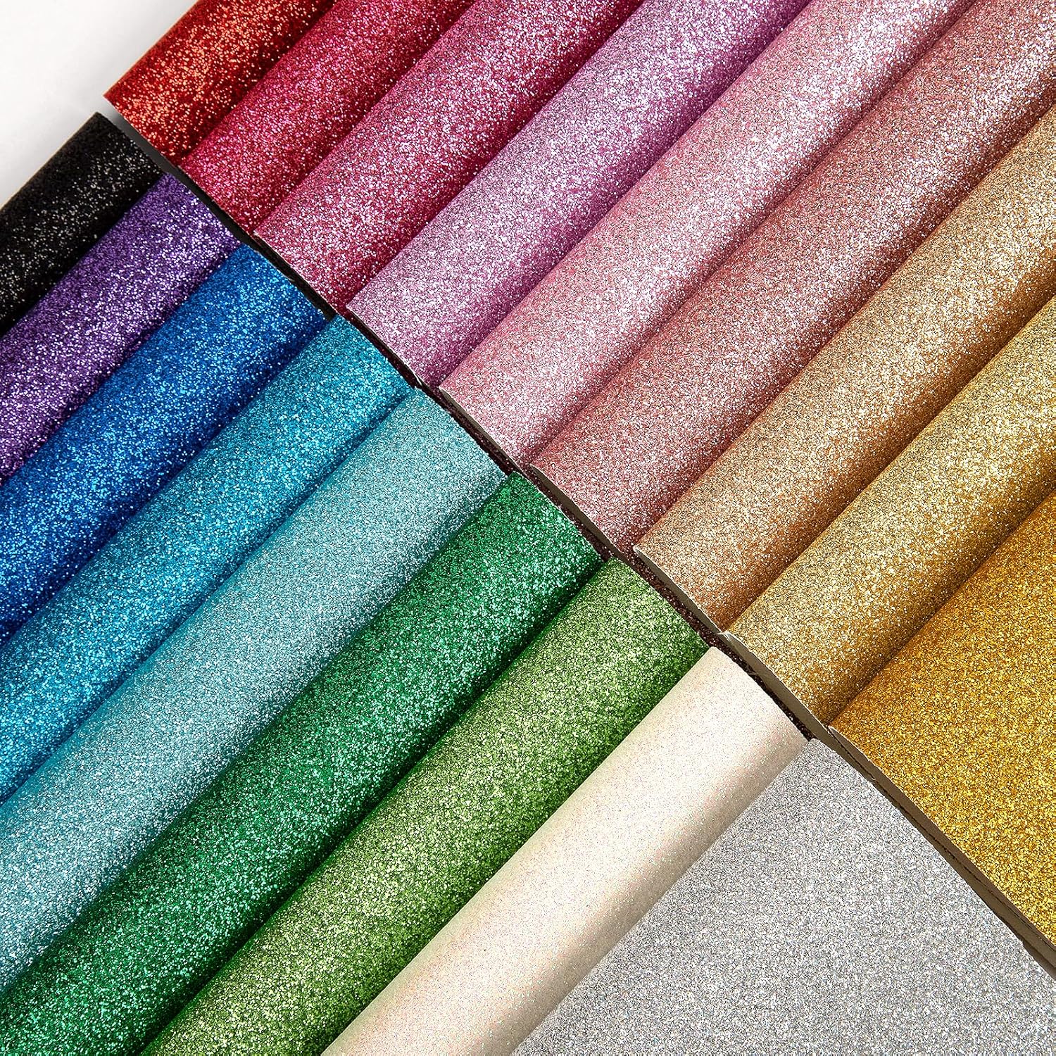 Sparkly Glitter Shiny Fabric S - Glitter Vinyl Roll บทวิจารณ์และราคา