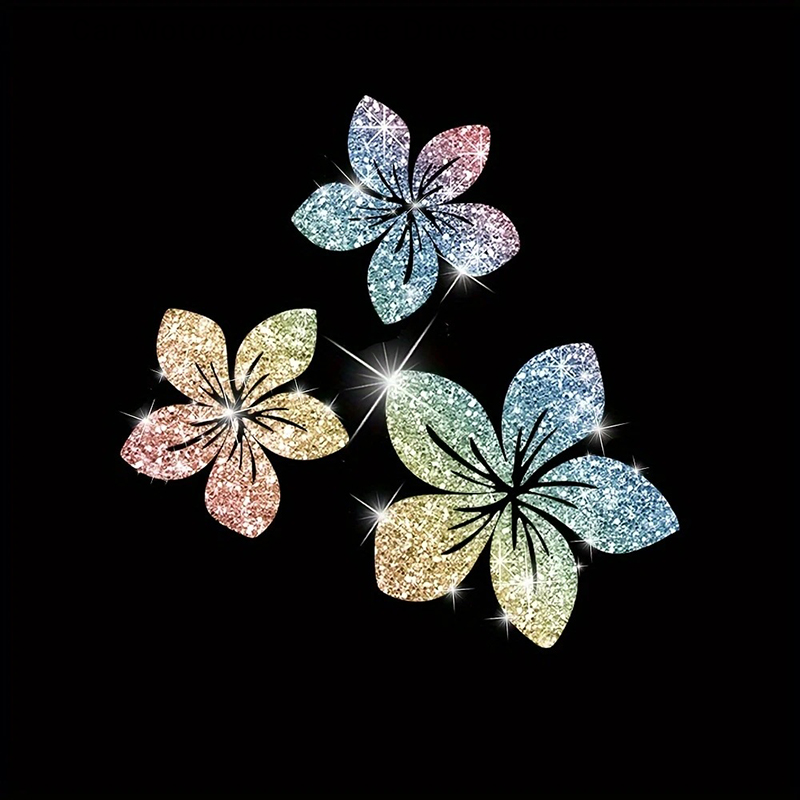 Floral Glitter Decorative Car  - Glitter Vinyl Roll บทวิจารณ์และราคา