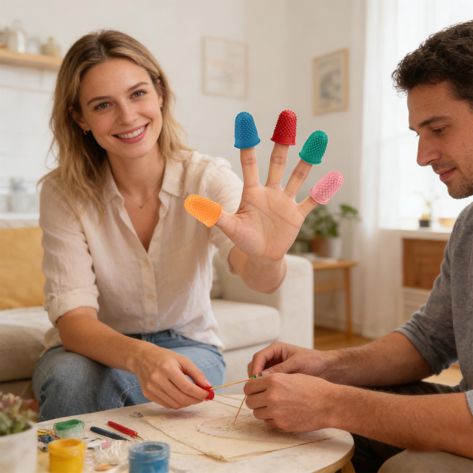 Finger Grips Rubber Reusable P - Embroidery Craft บทวิจารณ์และราคา