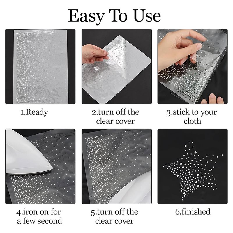 ~Latest Model 51 Sheet Iron-On - Hotfix Rhinestone Sheet บทวิจารณ์และราคา