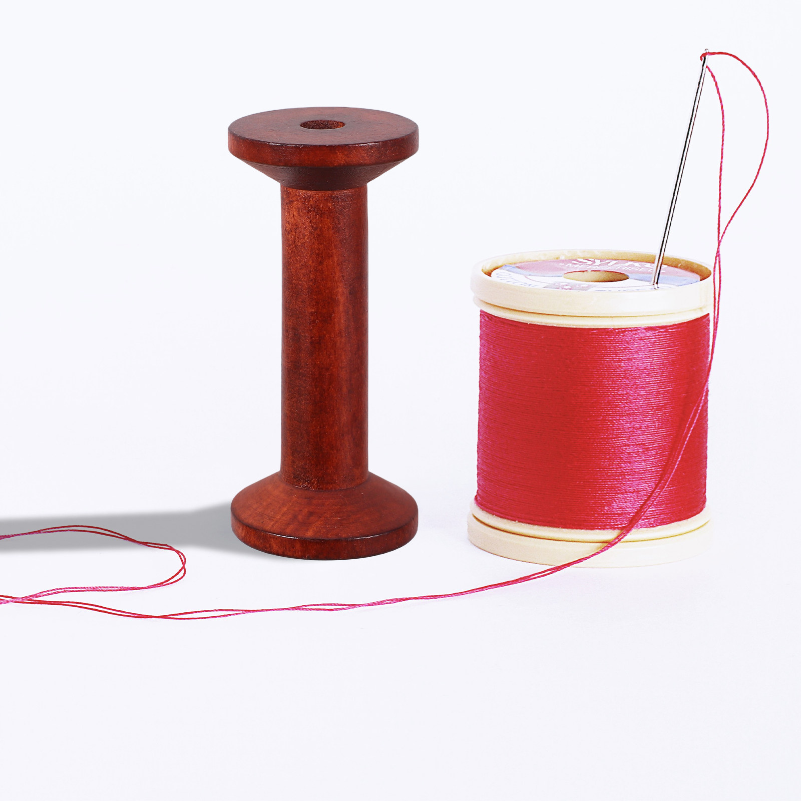 6Pcs Wooden Empty Spools for C - Embroidery Craft บทวิจารณ์และราคา