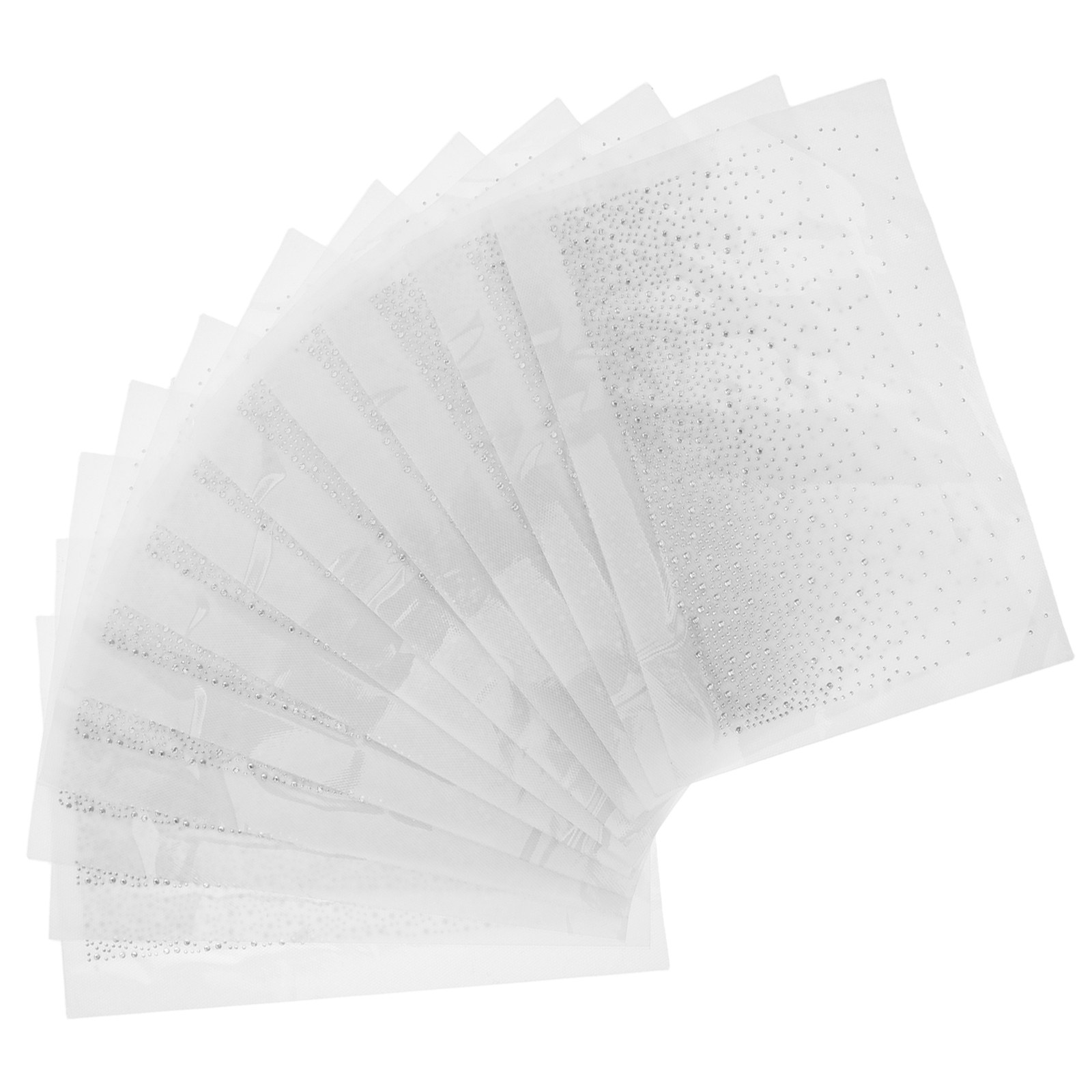 12 Sheets Iron on Rhinestone T - Hotfix Rhinestone Sheet บทวิจารณ์และราคา