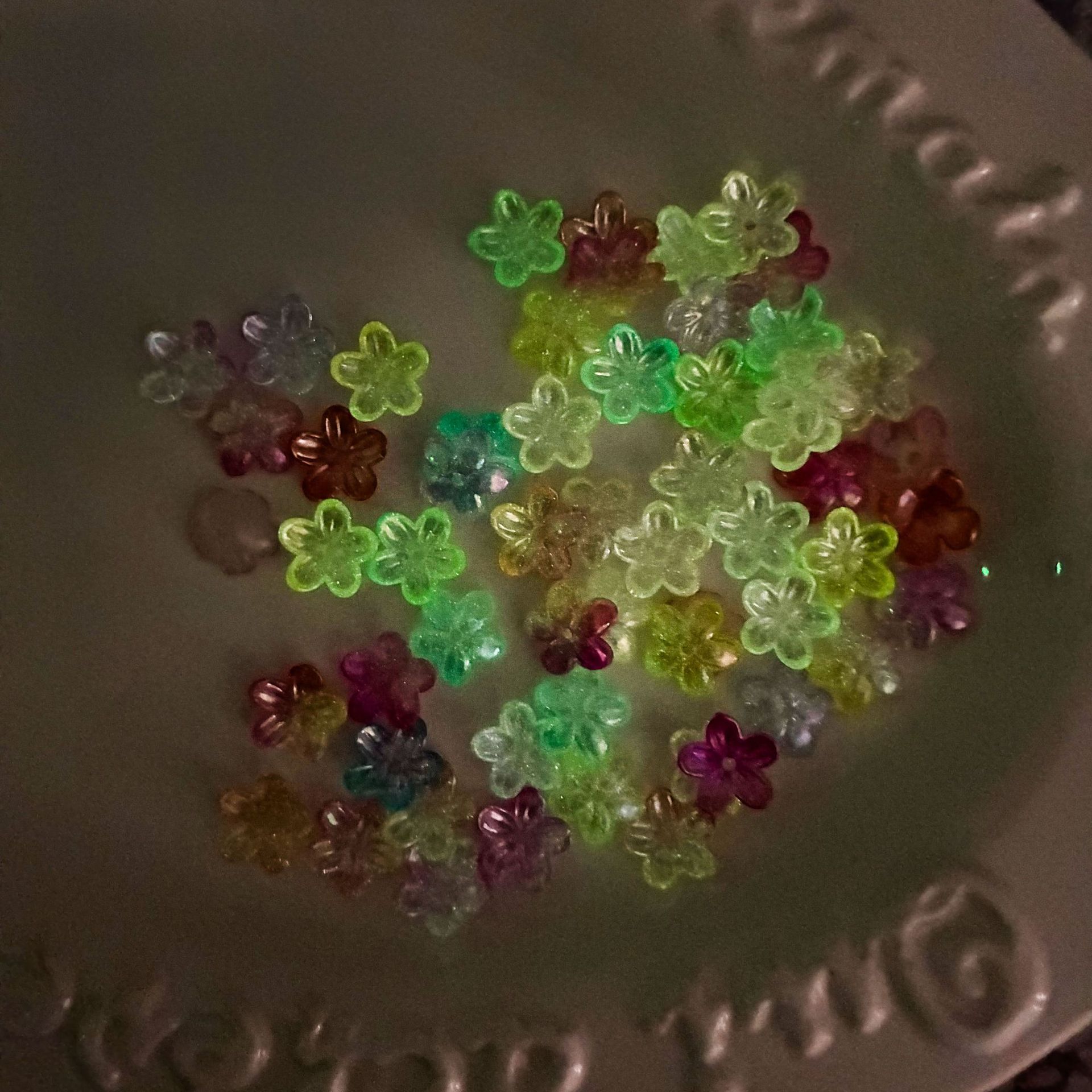 100Pcs/lot 12mm Colorful Lumin - Embellishment Crafts บทวิจารณ์และราคา