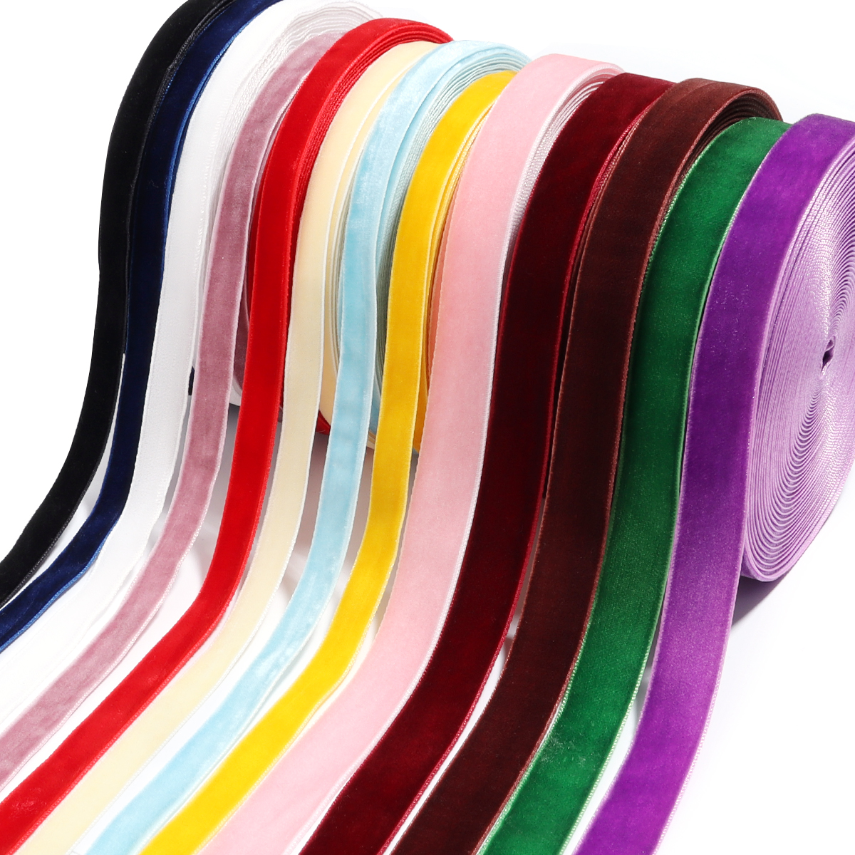 (10Yards/roll) Velvet Ribbon C - Velvet Ribbon Roll บทวิจารณ์และราคา