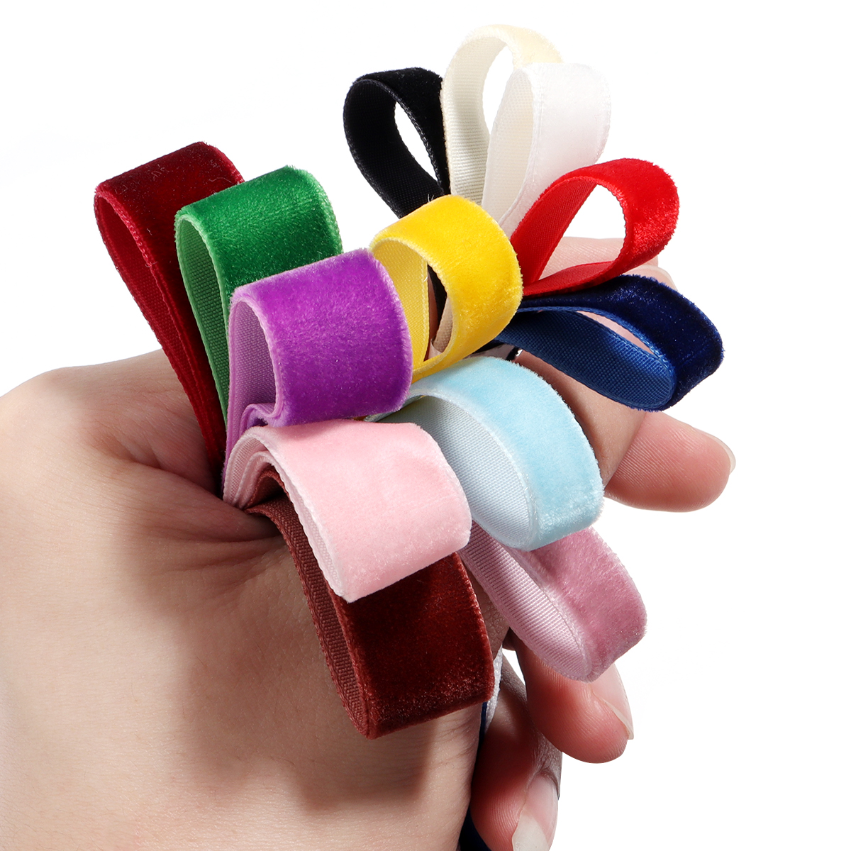 (10Yards/roll) Velvet Ribbon C - Velvet Ribbon Roll บทวิจารณ์และราคา