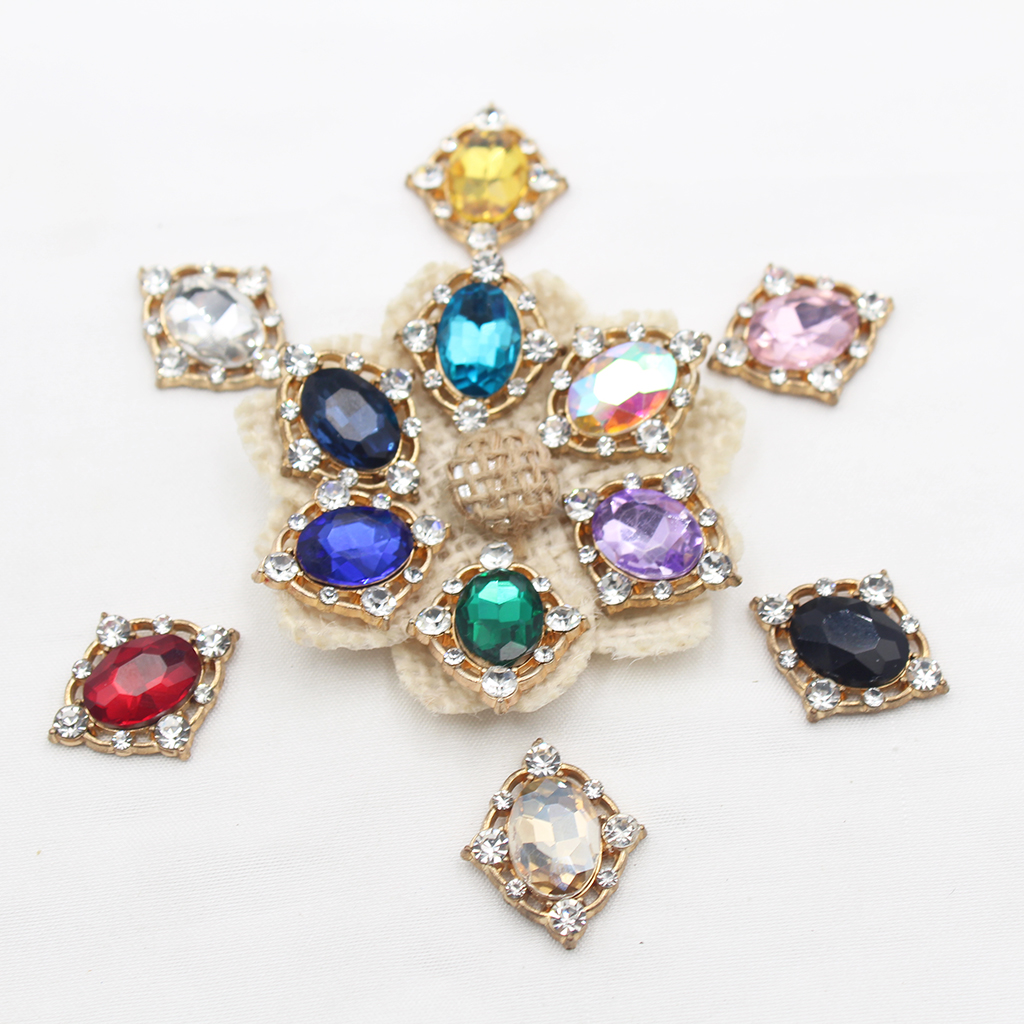 10Pcs Vintage Crystal Sew on C - Embellish Craft บทวิจารณ์และราคา