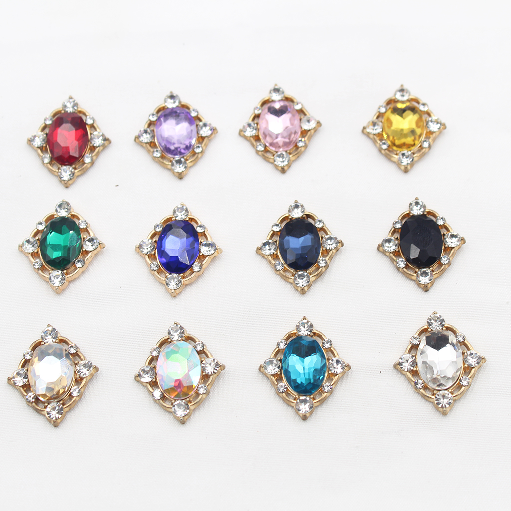 10Pcs Vintage Crystal Sew on C - Embellish Craft บทวิจารณ์และราคา
