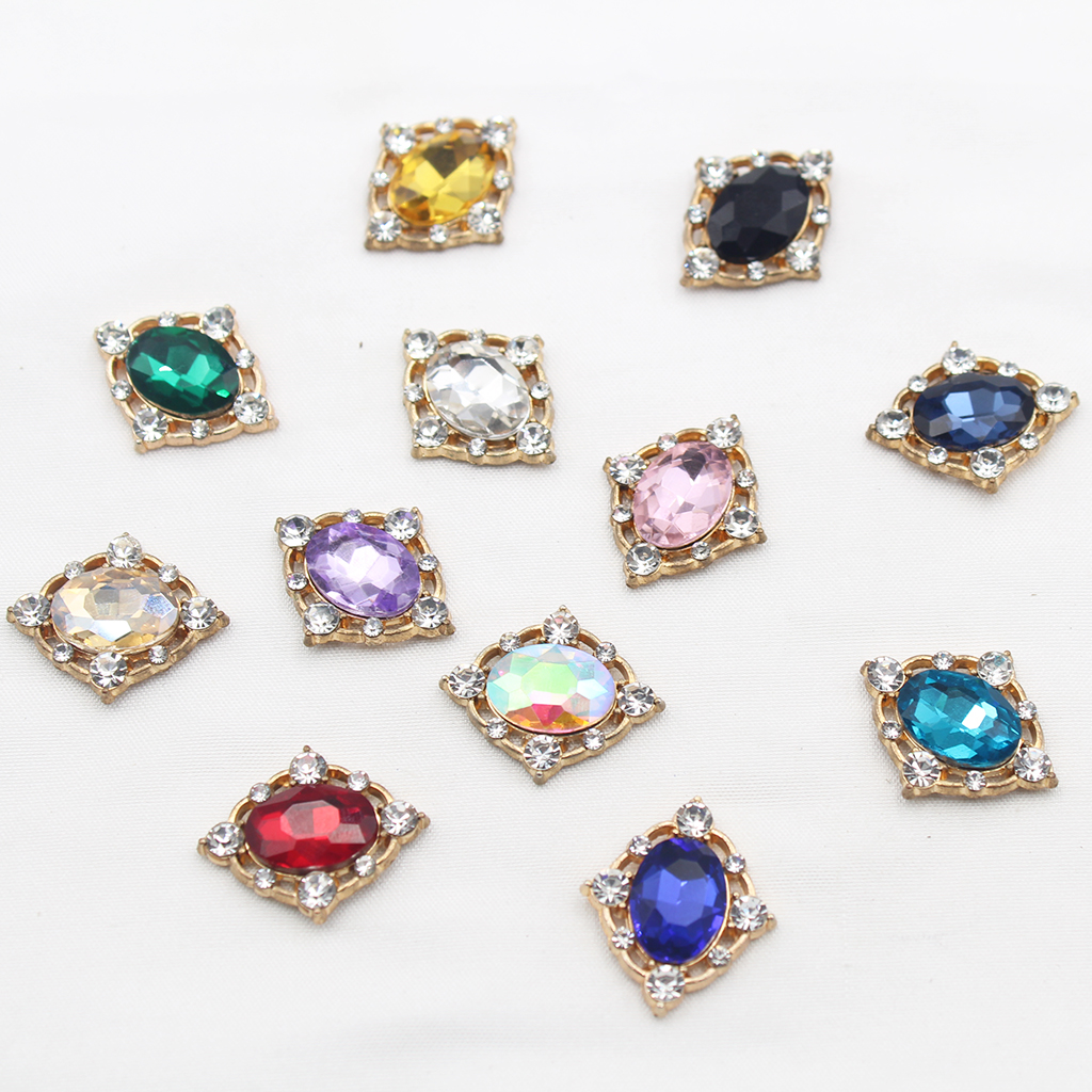 10Pcs Vintage Crystal Sew on C - Embellish Craft บทวิจารณ์และราคา