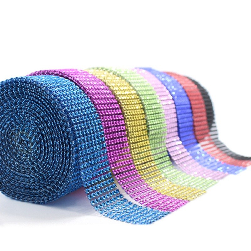 2Yard 4CM Gold Silver DIY Diam - Crystal Mesh Fabric บทวิจารณ์และราคา