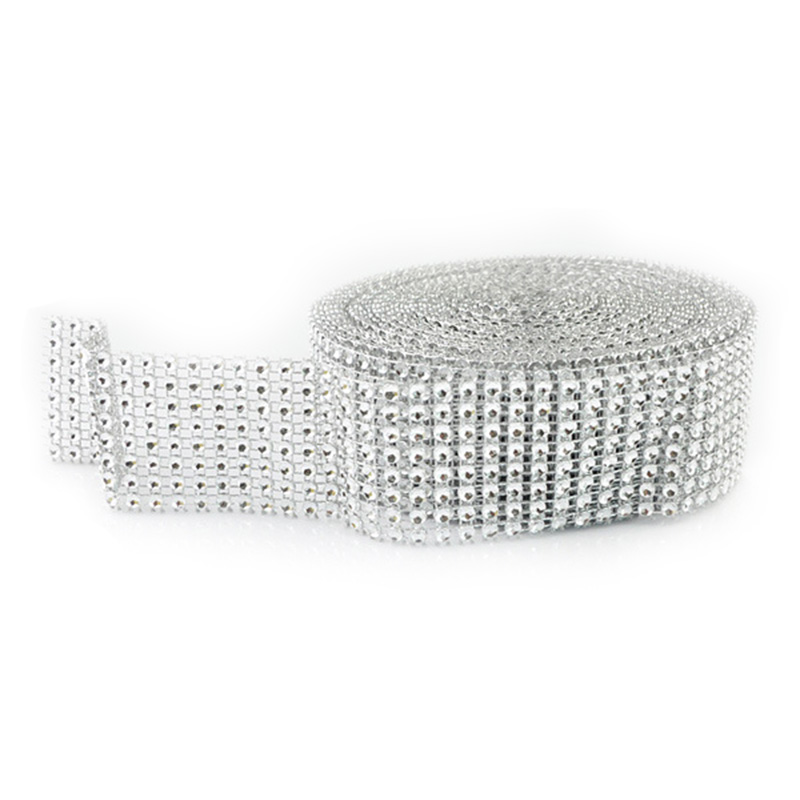 2Yard 4CM Gold Silver DIY Diam - Crystal Mesh Fabric บทวิจารณ์และราคา