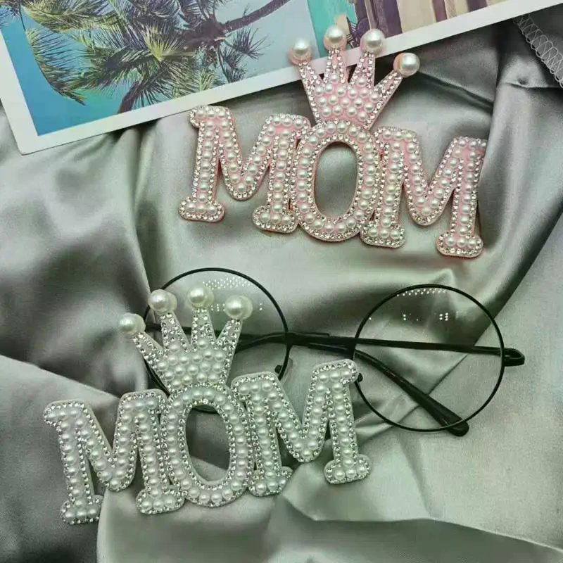 1PC Pearl Crown Mom Letter Pat - Sew On Rhinestone บทวิจารณ์และราคา