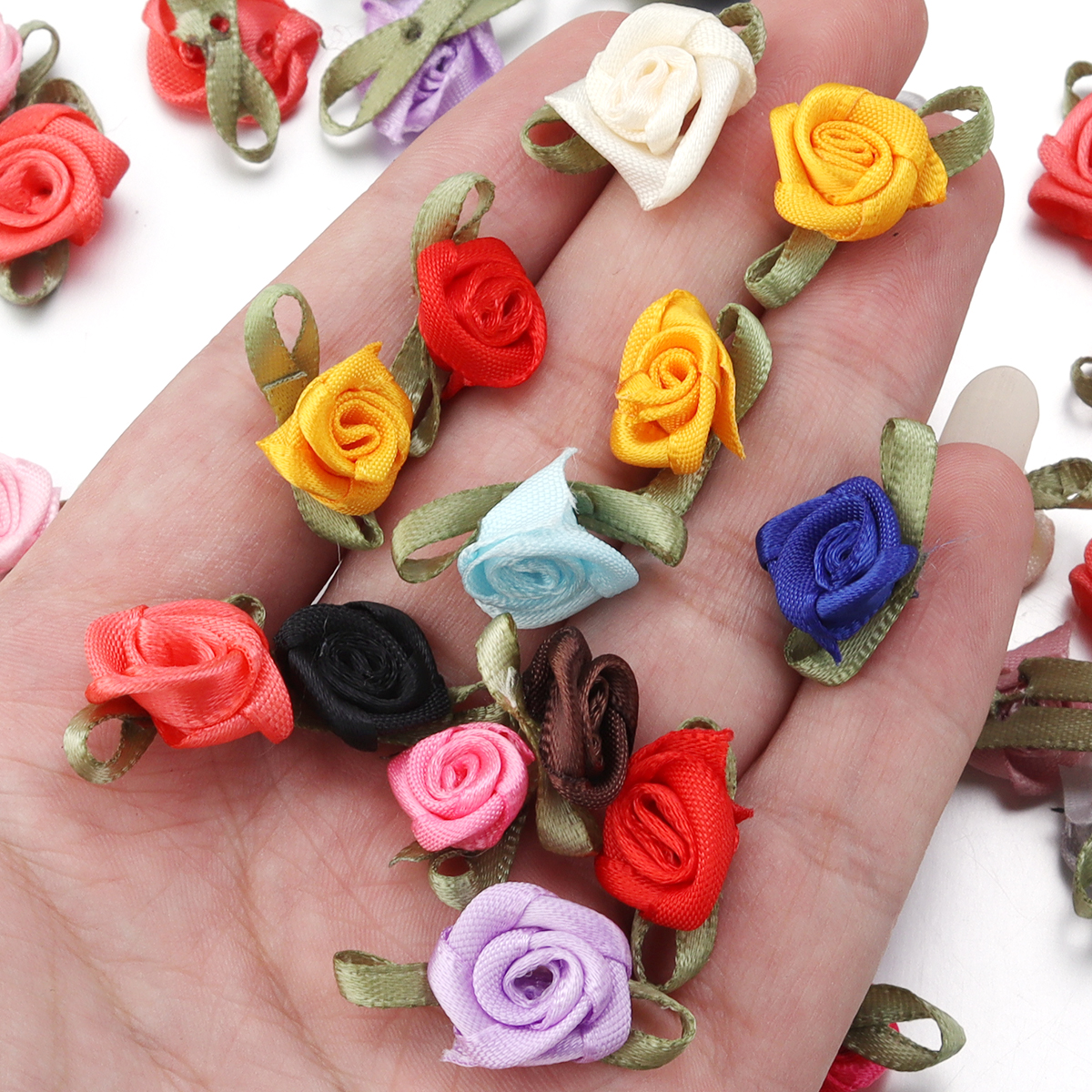 50Pcs 1.5x2.5cm 18 Colors For  - Embellishment Crafts บทวิจารณ์และราคา