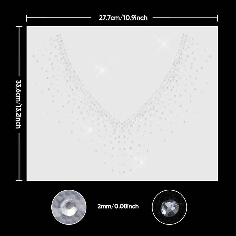 QIAO 1/2/4/6Pcs V-Neck Glitter - Glitter Vinyl Roll บทวิจารณ์และราคา